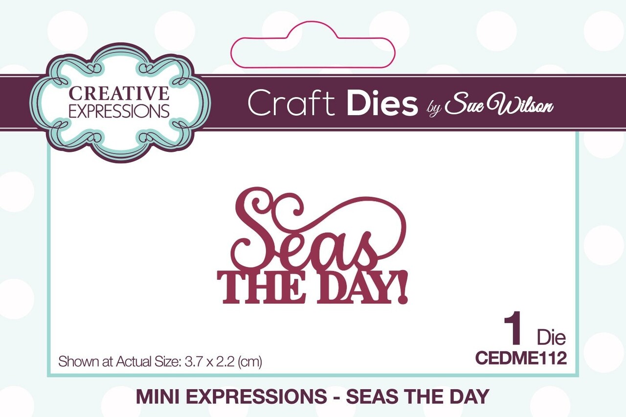 Creative Expressions Sue Wilson Craft Die Mini Expressions Seas The Day (CEDME112) (OUTLET) Creative Expressions Sue Wilson Craft Die Mini Expressions Seas The Day (CEDME112) (OUTLET)