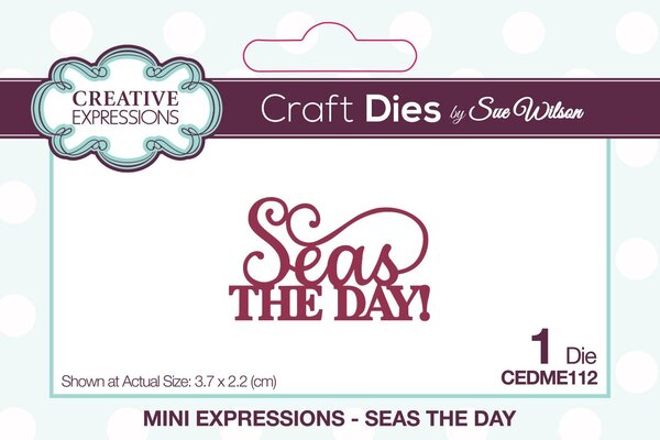 Creative Expressions Sue Wilson Craft Die Mini Expressions Seas The Day (CEDME112) (OUTLET) Creative Expressions Sue Wilson Craft Die Mini Expressions Seas The Day (CEDME112) (OUTLET)