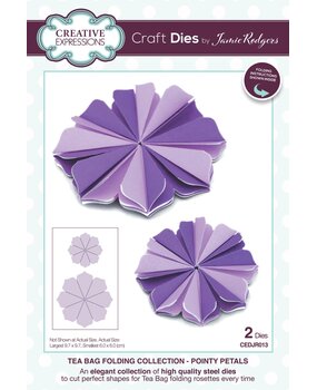 Creative Expressions Jamie Rodgers Craft Die Tea Bag Folding Pointy Petals (CEDJR013) (OUTLET)