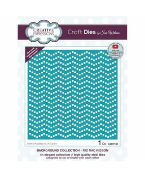 Creative Expressions Sue Wilson Craft Die Background Collection Ric Rac Ribbon (CED7134) (OUTLET)