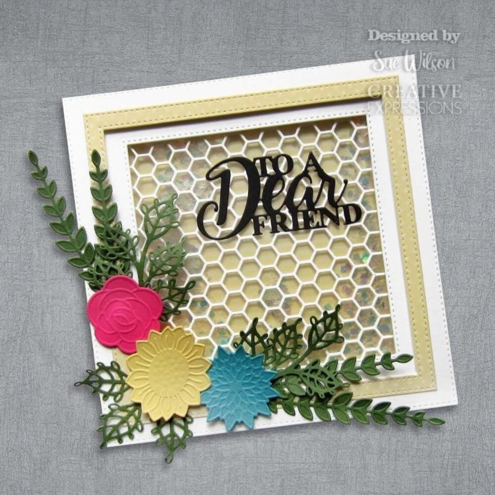 Creative Expressions Sue Wilson Craft Die Background Collection Hexagon (CED7133) (OUTLET) Creative Expressions Sue Wilson Craft Die Background Collection Hexagon (CED7133) (OUTLET)