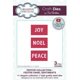 Creative Expressions Sue Wilson Craft Die Festive Panel Sentiments (CED3256) (OUTLET)