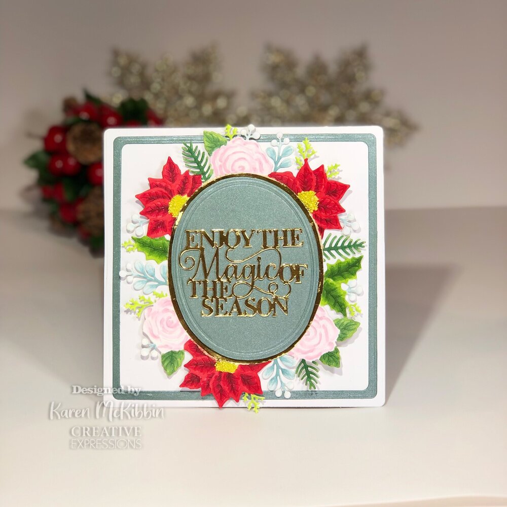 Creative Expressions Sue Wilson Craft Die Festive Blustery Frame (CED3250) (OUTLET)