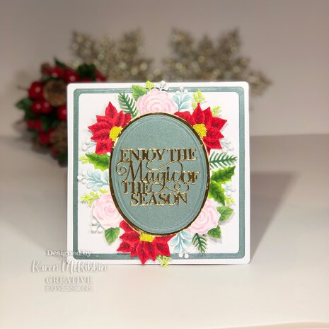 Creative Expressions Sue Wilson Craft Die Festive Blustery Frame (CED3250) (OUTLET)