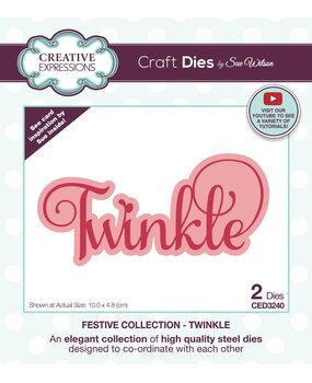 Creative Expressions Sue Wilson Craft Die Festive Twinkle (CED3240) (OUTLET)