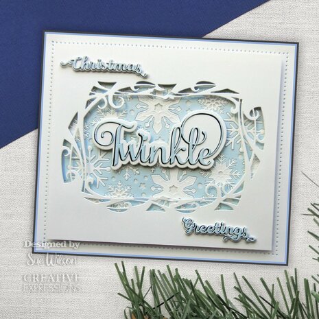 Creative Expressions Sue Wilson Craft Die Festive Twinkle (CED3240) (OUTLET)