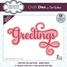 Creative Expressions Sue Wilson Craft Die Festive Greetings (CED3238) (OUTLET)