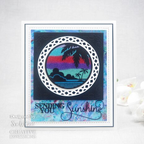 Creative Expressions Sue Wilson Craft Die Stained Glass Beach Sunset (CED24014) (OUTLET)