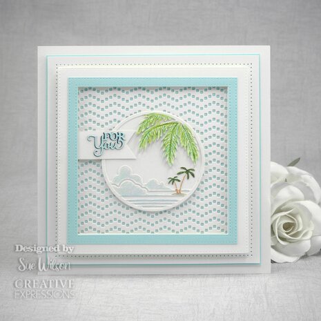 Creative Expressions Sue Wilson Craft Die Stained Glass Beach Sunset (CED24014) (OUTLET)