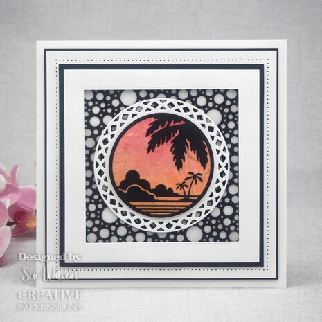 Creative Expressions Sue Wilson Craft Die Stained Glass Beach Sunset (CED24014) (OUTLET)
