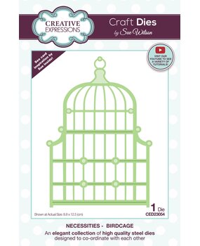 Creative Expressions Sue Wilson Craft Die Necessities Birdcage (CED23054) (OUTLET)