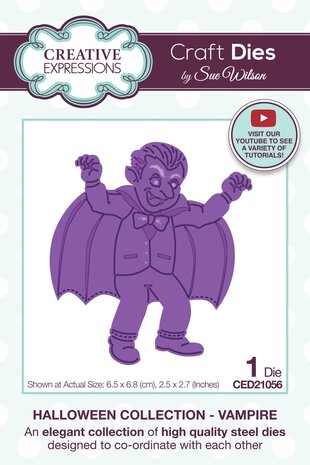Creative Expressions Sue Wilson Craft Die Vampire (CED21056) (OUTLET)