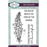 Creative Expressions Sam Poole Clear Stamp A6 Foxglove and Bees (CEC998) (OUTLET)