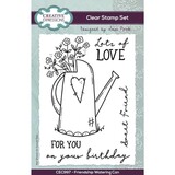Creative Expressions Sam Poole Clear Stamp A6 Friendship Watering Can (CEC997) (OUTLET)