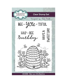 Creative Expressions Sam Poole  Clear Stamp A6 Bee-you-tiful Beehive (CEC996) (OUTLET)