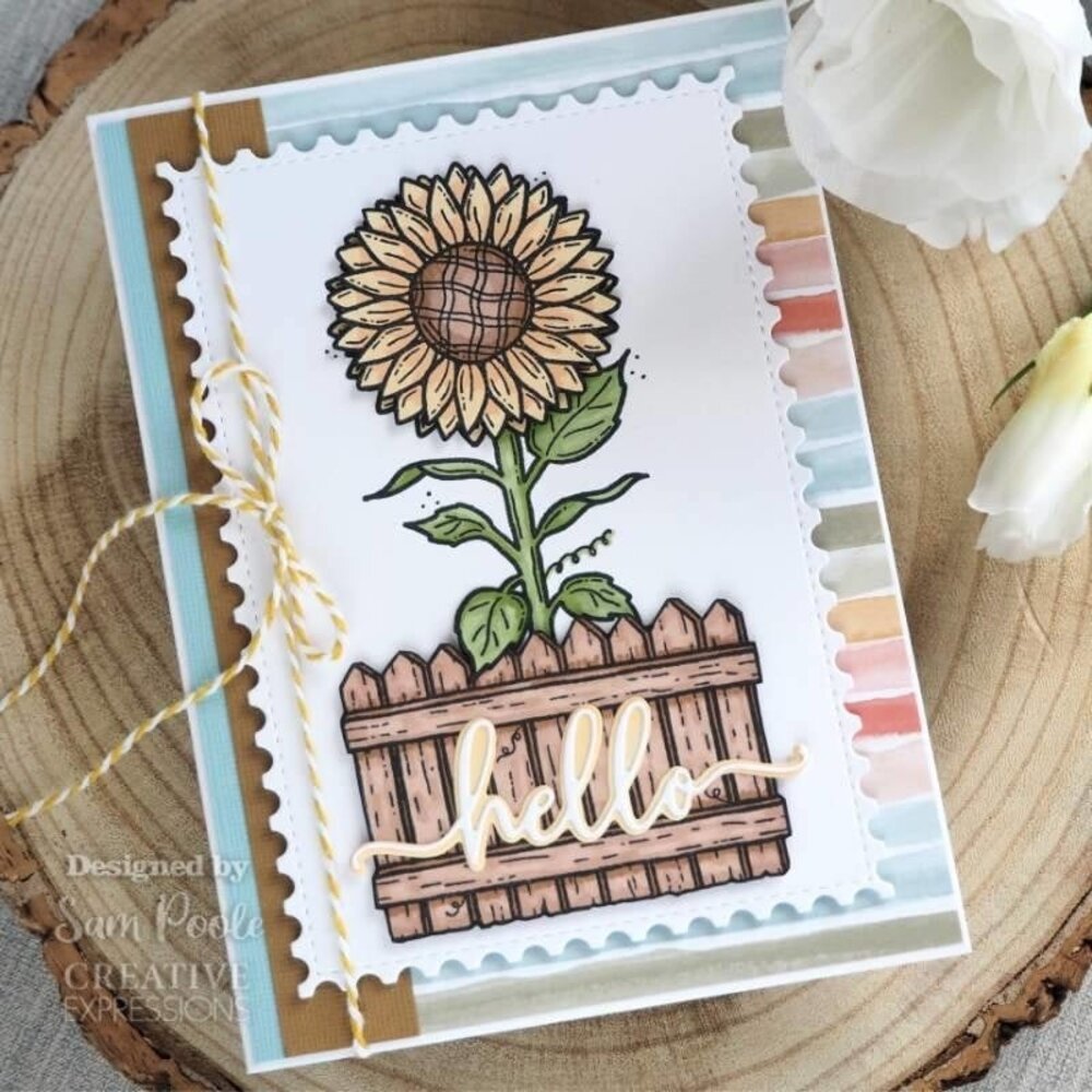 Creative Expressions Sam Poole Clear Stamp A6 Floral Garden Gate (CEC995) (OUTLET)
