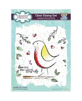 Creative Expressions Bonnita Moaby Clear Stamp A5 You're Tweet (CEC987) (OUTLET)