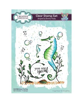 Creative Expressions Bonnita Moaby Clear Stamp A5 Seas The Day (CEC986) (OUTLET)