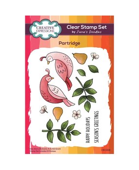 Creative Expressions Jane's Doodles Clear Stamp Partridge (CEC1118) (OUTLET)