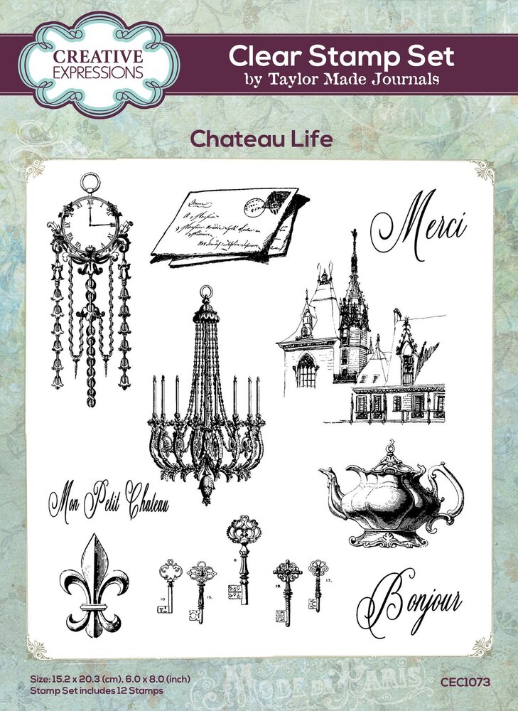 Creative Expressions Taylor Made Journals Clear Stamp Chateau Life (CEC1073) (OUTLET)