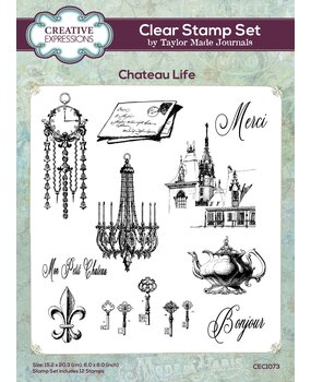 Creative Expressions Taylor Made Journals Clear Stamp Chateau Life (CEC1073) (OUTLET)