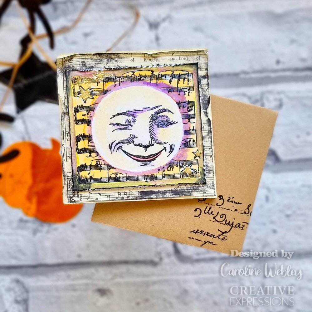 Creative Expressions Sam Poole Clear Stamp A6 Whispering Moon (CEC1010) (OUTLET)