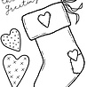 Creative Expressions Sam Poole Clear Stamp A6 Sweet Stocking (CEC1004) (OUTLET)