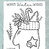 Creative Expressions Sam Poole Clear Stamp A6 Fuzzy Mittens (CEC1003) (OUTLET)