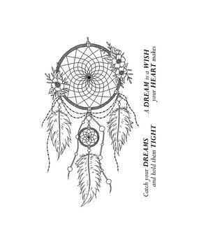 Crafty Individuals Dreamcatcher Unmounted Rubber Stamps (CI-636) (OUTLET)