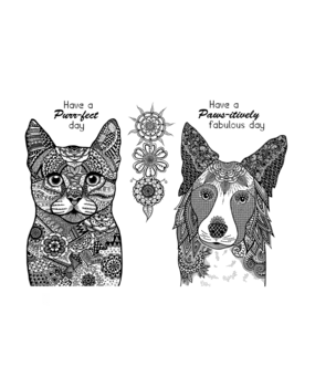 Crafty Individuals A Purr-fect Day Unmounted Rubber Stamps (CI-627) (OUTLET)