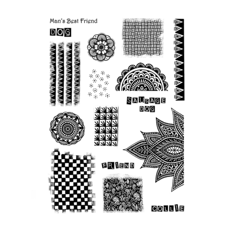 Crafty Individuals Man's Best Friend Unmounted Rubber Stamps (CI-595) (OUTLET)