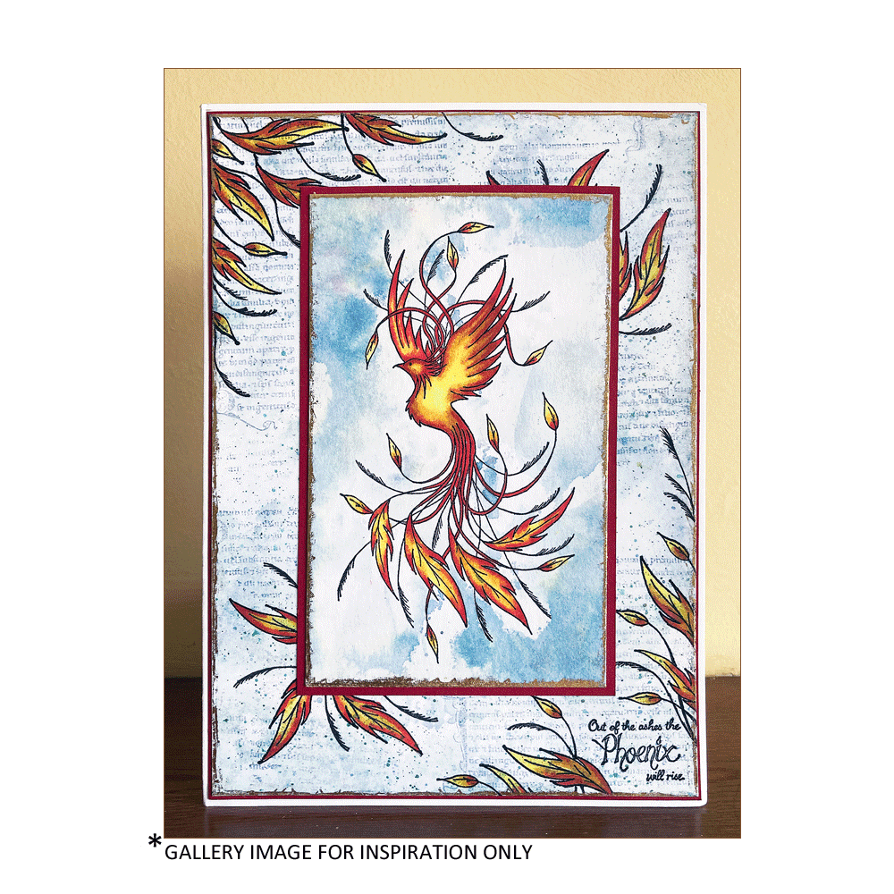 Crafty Individuals Rising Phoenix Unmounted Rubber Stamps (CI-582) (OUTLET)