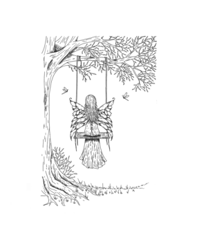 Crafty Individuals Fairy Rose Unmounted Rubber Stamps (CI-579) (OUTLET)