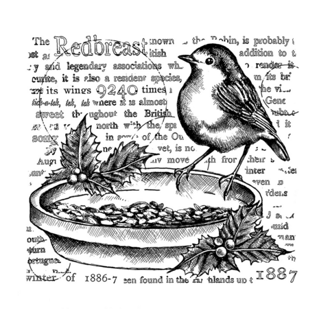 Crafty Individuals The Redbreast Unmounted Rubber Stamps (CI-575) (OUTLET)