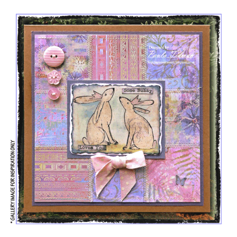 Crafty Individuals Crowned Bunnies Unmounted Rubber Stamps (CI-372) (OUTLET)