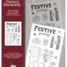 Crafter's Companion Vintage Snowman Clear Stamp Merry and Bright (VINSN-ST-CA-MAB) (OUTLET)