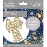 Crafter's Companion Twelve Days of Christmas Pre-cut Elements Festive Bow (TDC-QPCE-FEBO) (OUTLET)