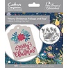 Crafter's Companion Twelve Days of Christmas Metal Die Merry Christmas Foliage and Tag Set (TDC-MD-MCF) (OUTLET)