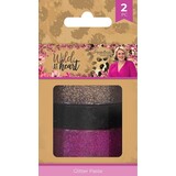 Crafter's Companion Wild at Heart Glitter Paste Pink & Bronze (2x30ml) (SIG-WAH-GLIPA) (OUTLET)