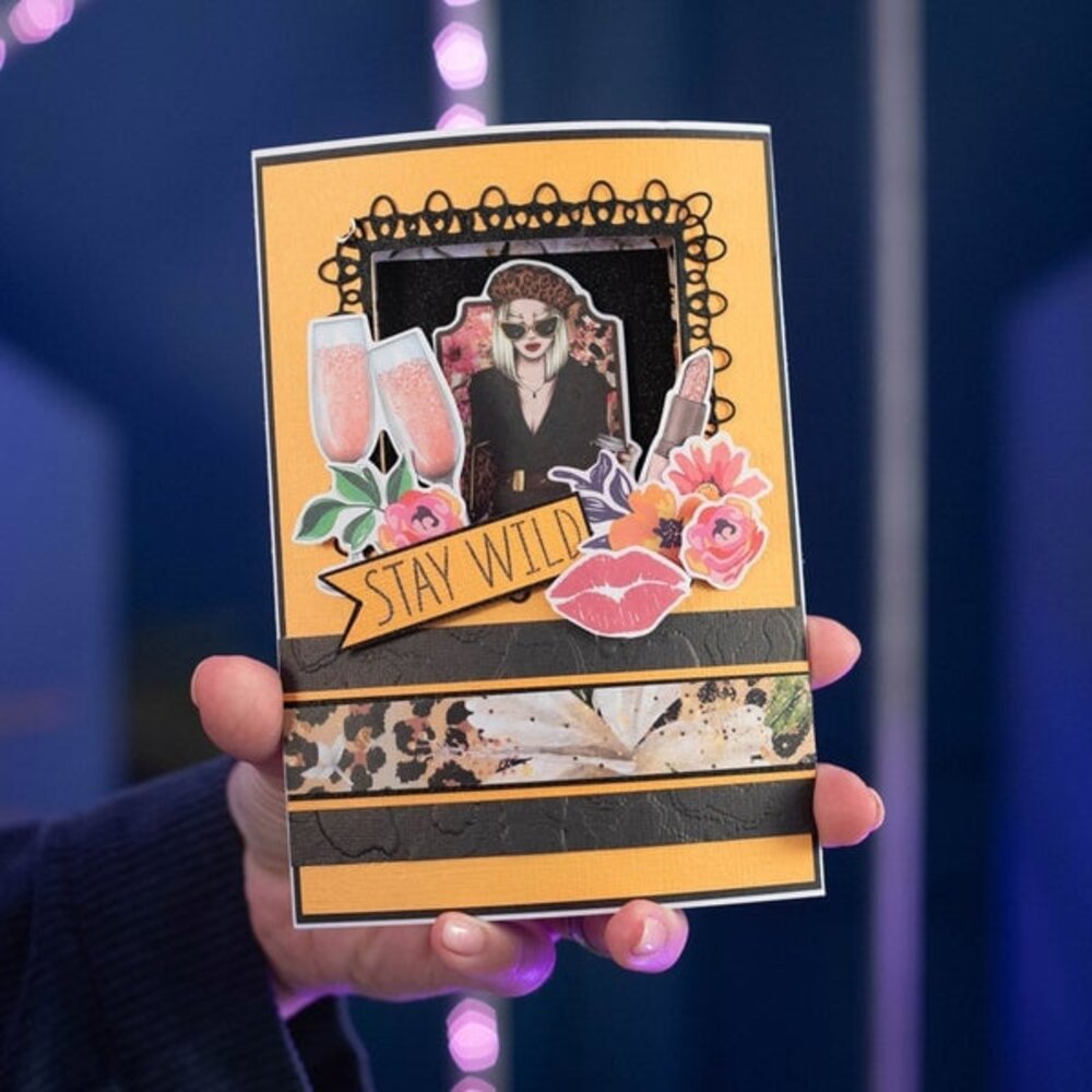 Crafter's Companion Wild at Heart Clear Stamp Stay Wild (SIG-WAH-CA-ST-STW) (OUTLET)