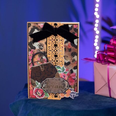 Crafter's Companion Wild at Heart 3D Embossing Folder Purfect Print (SIG-WAH-3D-EF5-PUP) (OUTLET)