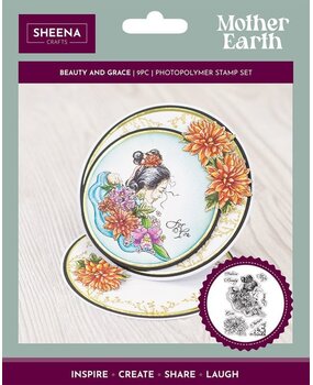 Crafter's Companion Mother Earth Clear Stamp Beauty and Grace (SD-ME-STP-BAG) (OUTLET)