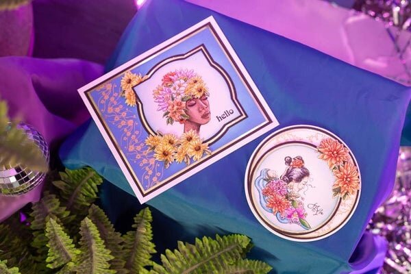 Crafter's Companion Mother Earth Clear Stamp Beauty and Grace (SD-ME-STP-BAG) (OUTLET)