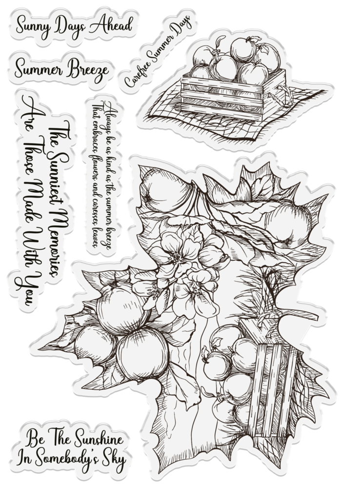 Crafter's Companion In The Frame Timeless Leaves Stamp Summer Days (SD-ITF-TL-STP-SD) (OUTLET)