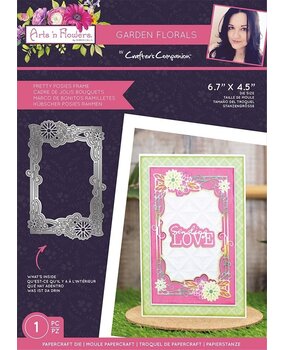 Crafter's Companion Arts 'n Flowers Garden Florals Metal Dies Pretty Posies Frame (SCC-AF-GFL-MD-PRPO) (OUTLET)