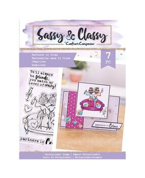 Crafter's Companion Sassy & Classy Clear Stamps Partners In Crime (SAC-STP-PARCR) (OUTLET)