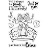 Crafter's Companion Sassy & Classy Clear Stamps Partners In Crime (SAC-STP-PARCR) (OUTLET)