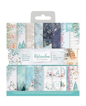 Crafter's Companion Watercolour Christmas 6x6 Inch Paper Pad (S-WC-PAD6) (OUTLET)