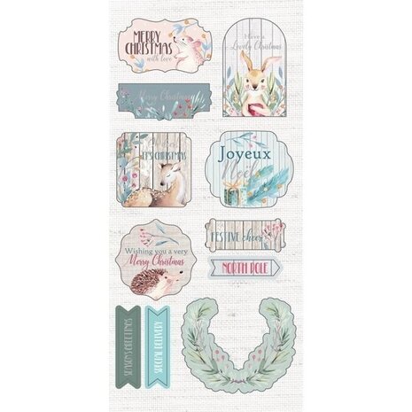 Crafter's Companion Watercolour Christmas Character 3D Die-Cut Toppers (S-WC-3D-DTOP) (OUTLET)