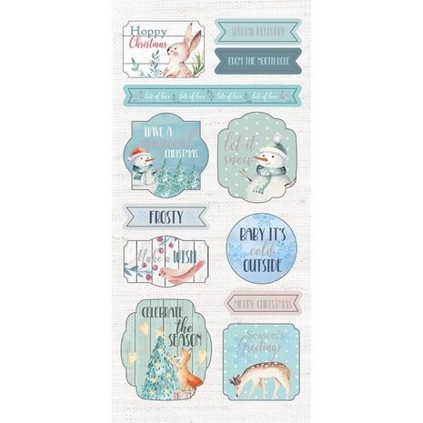 Crafter's Companion Watercolour Christmas Character 3D Die-Cut Toppers (S-WC-3D-DTOP) (OUTLET)